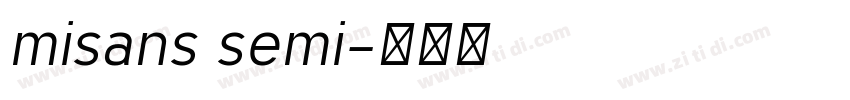 misans semi字体转换